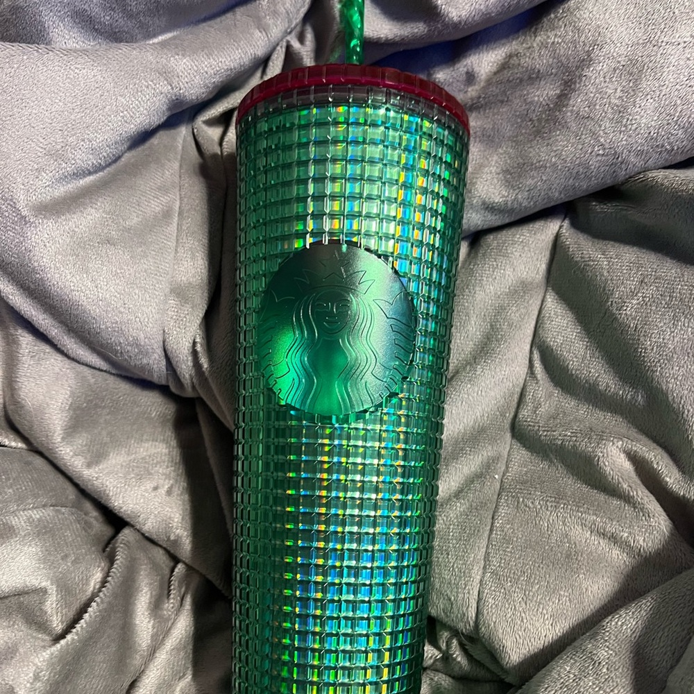 Starbucks Green and Red Accent Tumbler